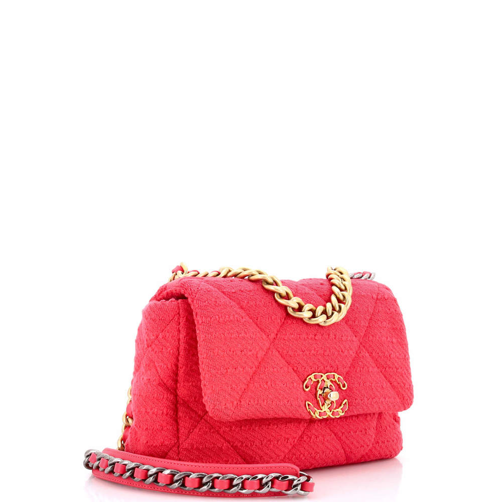 Chanel Medium 19 Flap Bag Quilted Tweed - Picture 2 of 5